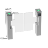 Swing Turnstile Gate - TGW-LST008 - 画像 (2)