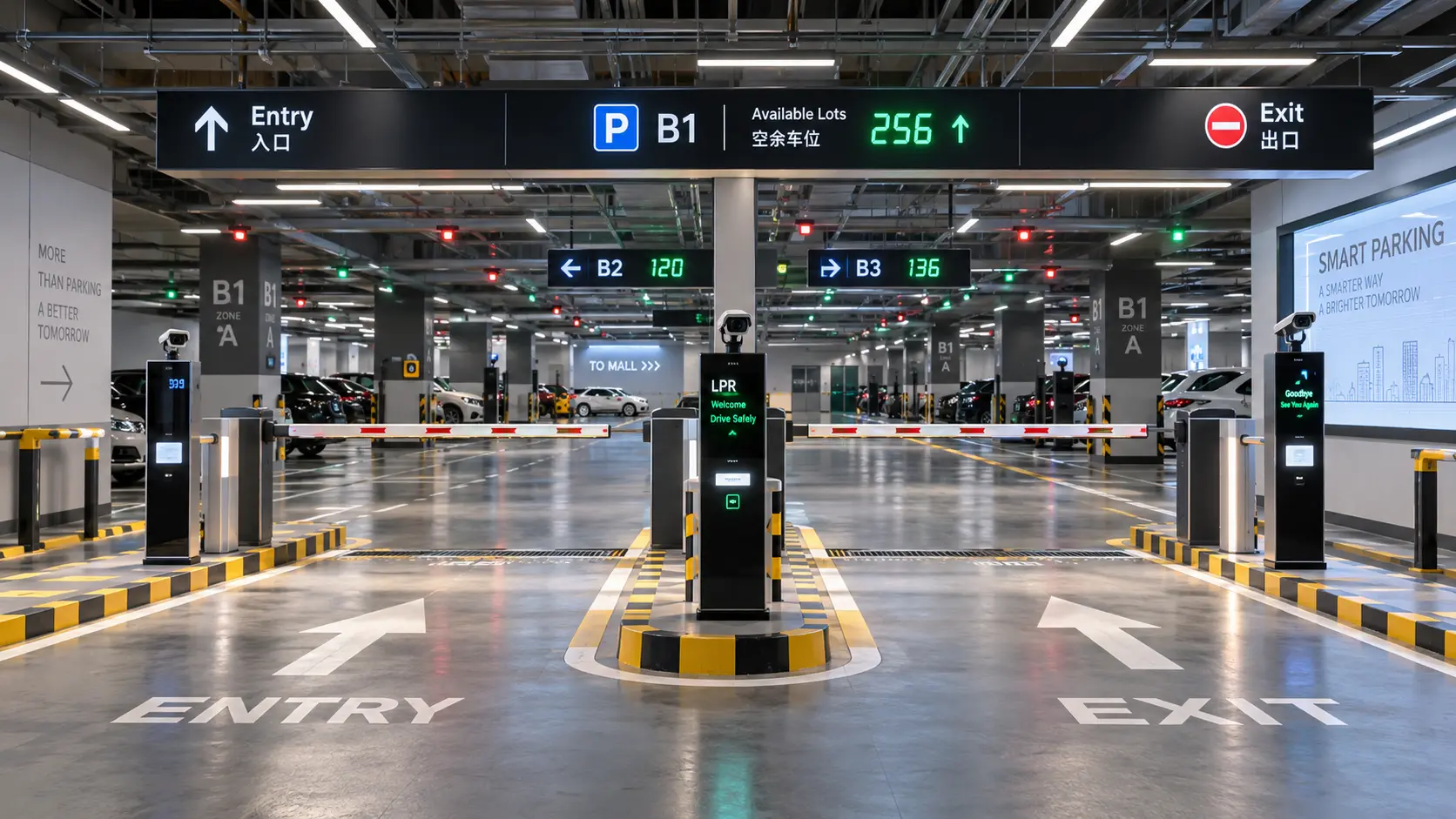 Custom smart parking system design
