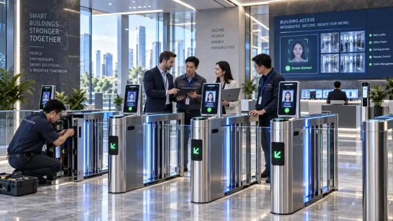 Turnstiles partner program and access control system integration for commercial projects