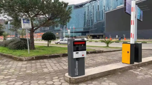Smart parking lot entrance with vehicle recognition